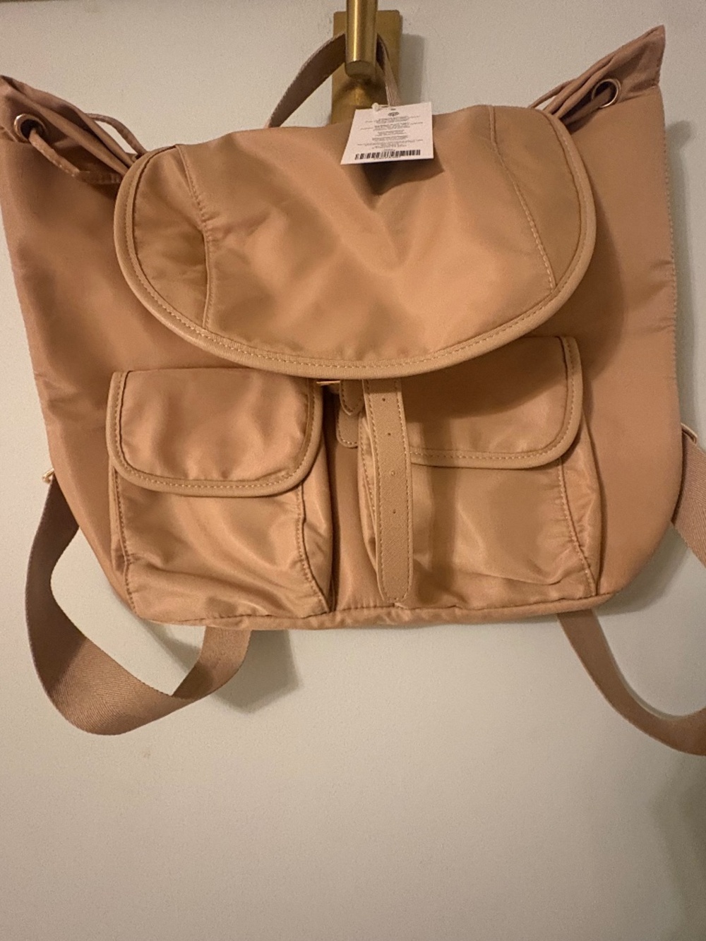 Year of Ours Small Pink Mini Backpack NWT Blush Nylon Travel Bag